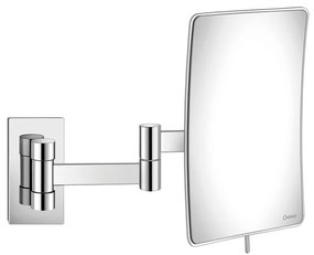 Καθρέπτης Μεγεθυντικός Επτοίχιος με Διπλό Βραχίονα Μεγέθυνση x3 Chrome Sanco Cosmetic Mirrors MR-301-A03