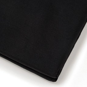 Σεντόνι Urban Line Black Melinen Single 170x270cm 100% Βαμβάκι