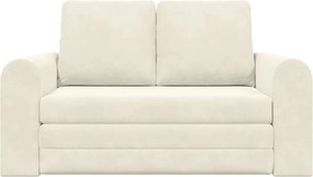 vidaXL Κρεβάτι καναπές 60cm Κρεμ Βελούδο