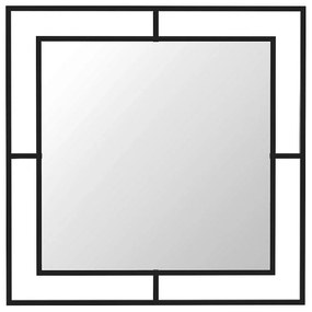 Καθρέφτης Τοίχου Corner 0207502 58,6x2x58,6cm Black Aluminium