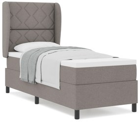 vidaXL κρεβάτι box spring με στρώμα σε ταμπά 80x200 εκ. ύφασμα