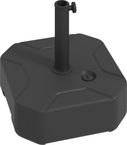 Βάση ομπρέλας έως 25 kg, γεμίζει με νερό ή άμμο, τετράγωνη, για ομπρέλες 38/48mm