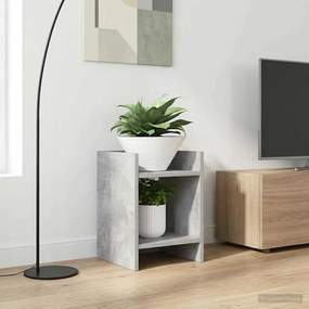 vidaXL Βάση φυτών με ράφι Σκυρόχρωμο Γκρι 30 x 30 x 40 cm