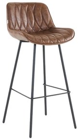 Bar Stool 2033 Fylliana Brown - Anthracite - Black 48.5x50.5x101 cm