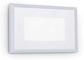 Φωτιστικό Τοίχου Χωνευτό Indio 255781 10,5x8cm LED 5W 3000K 440Lm White Ideal Lux