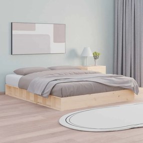 vidaXL Πλαίσιο Κρεβατιού 160 x 200 εκ. από Μασίφ Ξύλο