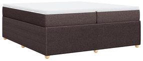 ΚΡΕΒΑΤΙ BOXSPRING ΜΕ ΣΤΡΩΜΑ ΣΚΟΥΡΟ ΚΑΦΕ 200X200 ΕΚ. ΥΦΑΣΜΑΤΙΝΟ 3285598