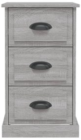 vidaXL Κομοδίνο Γκρι Sonoma 39x39x67 εκ. από Επεξεργασμένο Ξύλο