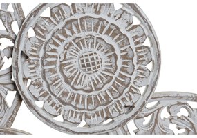 Διακόσμηση τοίχων DKD Home Decor Ξύλο από Μάνγκο Τροπικό Κύκλους (108 x 3,5 x 64 cm)