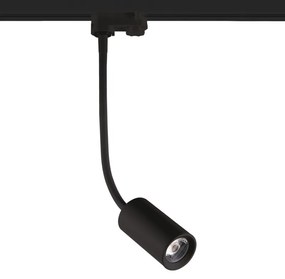 BLACK LED TRACK LIGHT 10W 4000K 4WIRES 24° 900LM 230V Ra80 ACA OLIV1040B4