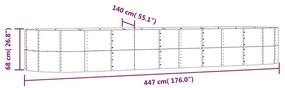 ΖΑΡΝΤΙΝΙΕΡΑ ΑΣΗΜΙ 447X140X68 ΕΚ. ΑΤΣΑΛΙ ΜΕ ΗΛΕΚΤΡ. ΒΑΦΗ ΠΟΥΔΡΑΣ 319112