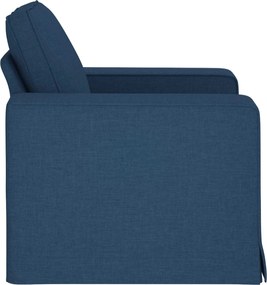 vidaXL Καναπές 60cm Μπλε Μέταλλο