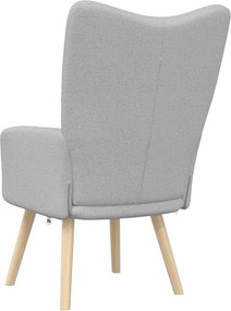 vidaXL Καρέκλα χαλάρωσης Cloud Grey Fabric