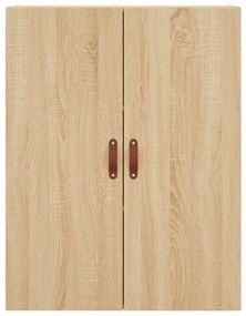 vidaXL Ντουλάπι Sonoma δρυς 69,5 x 34 x 180 εκ. από Επεξεργασμένο Ξύλο
