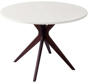 Τραπέζι Jubi Bold JUBIBOLDTROWAL1 100x73cm Walnut-White Mdf, Wood