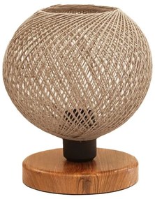 Table lamp Povilia beige-black D20x30cm 20x20x30 εκ.