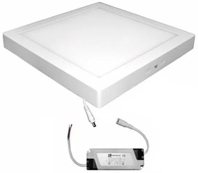 Φωτιστικό PL Οροφής LED 24W SMD Τετράγωνο 6300K 21-02532000 Lumen-21-02532000-Λευκό 21-02532000