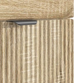 vidaXL Ντουλάπι κάτω από τον νιπτήρα Sonoma Δρυς 56 x 37,5 x 81 εκ