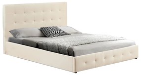 Intrahome Κρεβάτι διπλό με αποθηκευτικό χώρο Cankere Intrahome pu σε κρεμ απόχρωση 160x200εκ | SKU: INTRAPA-458111127