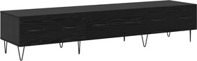vidaXL Ντουλάπι TV Μαύρη δρυς 150 x 36 x 30 εκ Επεξεργασμένο ξύλο