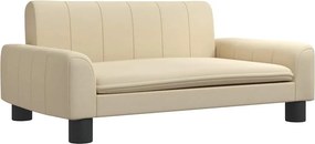 vidaXL Κρεβάτι Σκύλου Κρεμ 70 x 45 x 30 εκ. Υφασμάτινο