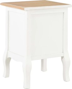 vidaXL Κομοδίνα 2 Τεμ. Λευκά 35 x 30 x 49 εκ. από MDF