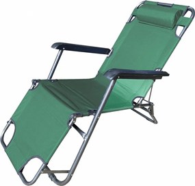 Heinner DSZV003 Καρέκλα Παραλίας Πράσινο 153x60x79εκ.