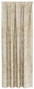 vidaXL κουρτίνες βελούδου  2 τεμ με τσέπες κρεμ 260 x 140 εκ