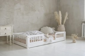 Κρεβάτι Καναπές Basic με Κάγκελα  23cm σε Λευκό Χρώμα  Ξύλου  120×200cm  Luletto (Δώρο 10% έκπτωση στο Στρώμα)