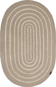 Οβάλ Χαλί Καλοκαιρινό (140x210) Guy Laroche Maya Taupe