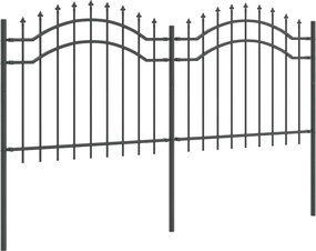 vidaXL Φράχτης Κήπου Woerden 240 x 140 cm Ατσάλι με Επικάλυψη Πούδρας