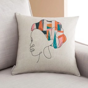 Μαξιλαροθήκη Διακοσμητική Monifa 056 Beige-Multi Gofis Home 43X43 Cotton-Polyester
