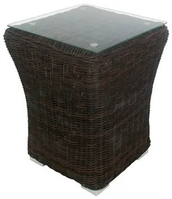Bliumi  Τραπέζι Βοηθητικό Bliumi Carla Αλουμίνιο Wicker 040x040x050 BEST-410628791