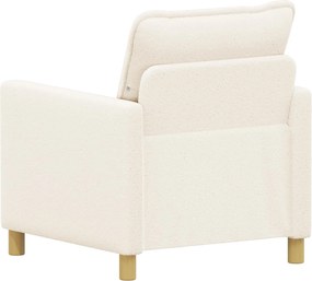 vidaXL Καναπές Κρεμ 76 x 81 x 87,5 εκ Ύφασμα