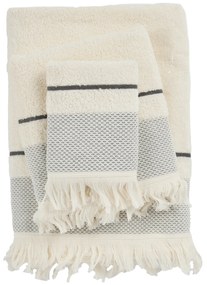 Σετ Πετσέτες 3τμχ Βαμβακερές Best 0840 Ivory Das Home