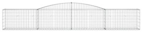 vidaXL Συρματοκιβώτια Τοξωτά 25 τεμ. 400x50x60/80 εκ. Γαλβαν. Ατσάλι