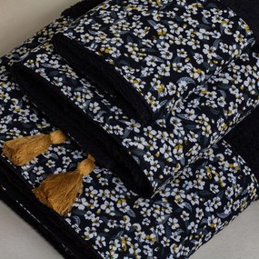Πετσέτα Σώματος (80x150) White Fabric Leora Black 600gsm