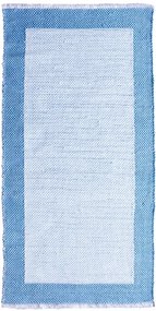 Χαλί Βαμβακερό PINEROLO WHITE/LIGHT BLUE &#8211; 070×140 cm 070cm x 140cm LIGHT BLUE