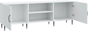 vidaXL Ντουλάπι TV Λευκό 150 x 31 x 50 εκ. Επεξεργασμένο Ξύλο
