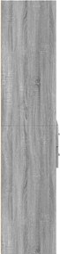 vidaXL Ντουλάπι Γκρι Sonoma 70x42,5x185 εκ. από Επεξεργασμένο Ξύλο