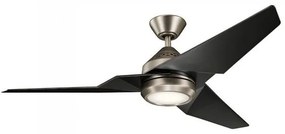 Ανεμιστήρας Οροφής 60W Φωτιστικό LED 18W Τηλεχειριστήριο Jade Elstead Lighting KLF-JADE-60-AP Μαύρο-Ασημί