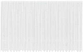 vidaXL Κουρτίνες με κουρτίνες Λευκό 750 x 300 εκ. Πολυεστέρας