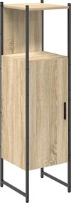 vidaXL Ντουλάπι Μπάνιου Μπεζ 33 x 33 x 120,5 εκ. Επεξεργασμένο ξύλο