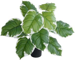 Τεχνητό Φυτό Hosta 20931 Φ60x55cm Green-White GloboStar Polyethylene,Fabric
