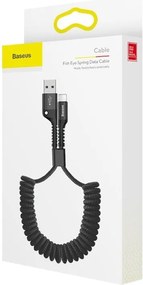 Baseus Spring-loaded cable Lightning 1m 2A (black)