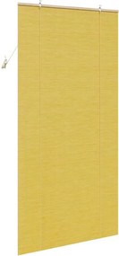 vidaXL Ρόλερ Κίτρινο 100 x 220 cm Μπαμπού