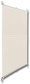 vidaXL Πλισέ ρόλερ σκίασης 110x125cm Κρεμ