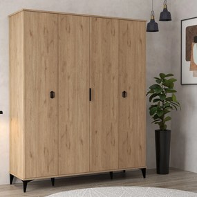 Ντουλάπα Sapphire Δρυς GROCAS 164x52x12