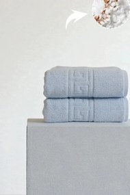 Stewehome Σετ 2 τεμαχίων γκρι βαμβακερές πετσέτες χεριών 50x90 cm