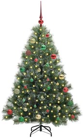 vidaXL Τεχνητό Χριστουγεννιάτικο Δέντρο Πράσινο 150 cm ΠΕ και PVC